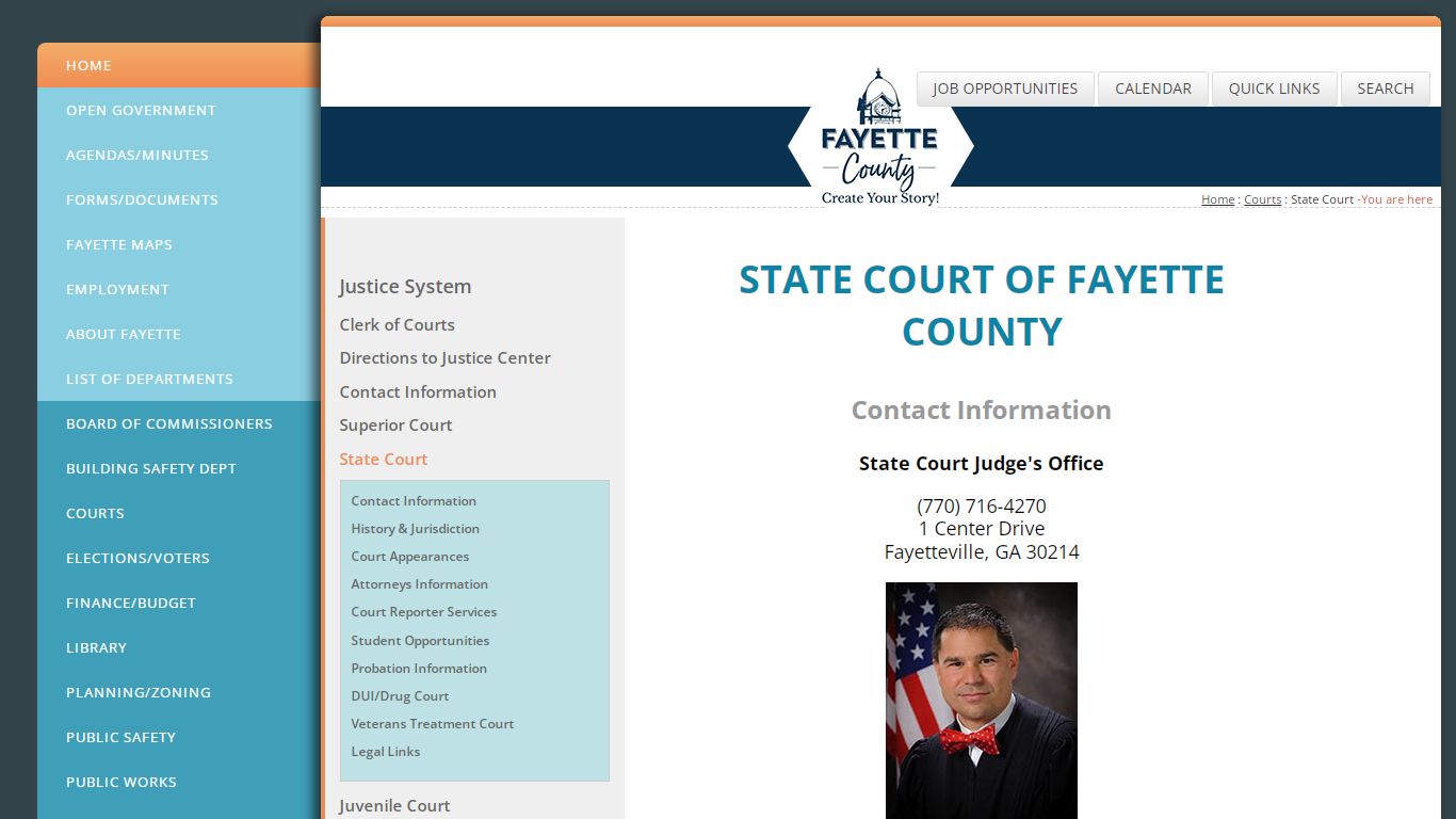 State Court: Official Website of Fayette County, Georgia